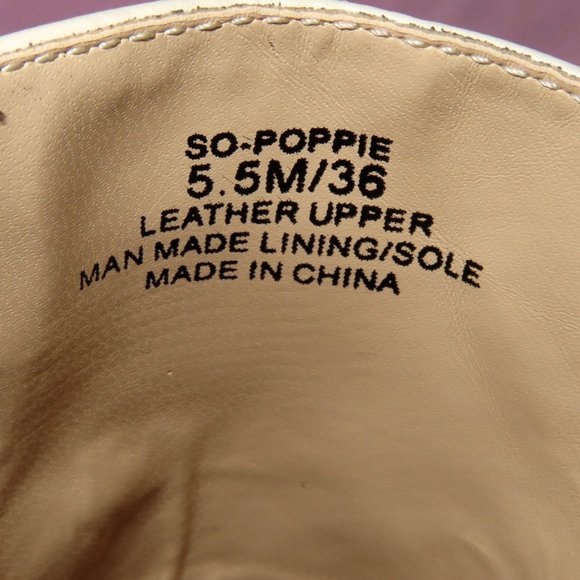 Slide In Mules Wedges • White Leather Sandals• Open Toe • Open Backs • Like New! - Picture 5 of 6